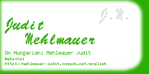 judit mehlmauer business card